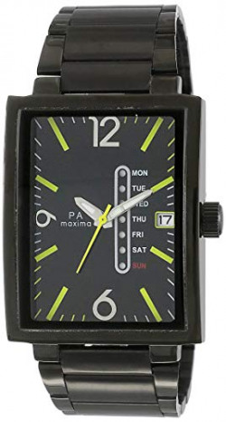 Mens Wristwatch Analog Black Dial Men's Watch-O-56220CMGB