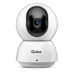Qubo Smart Cam 360 Ultra Wi-Fi CCTV Security Camera for Home from Hero Group | 1080p Full HD | Ethernet Option | 2-Way Talk |Mobile App | Night Vision | Cloud & SD Card Recording | Made in India