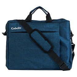 Gabelit 15.6 Inch Office Laptop Bags Briefcase for Men and Women Side Bag for Laptop Briefcase Slim messanger Bag for Laptop (Blue)