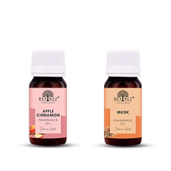 Devinez Apple Cinnamon, Musk Fragrance Aroma Oil for Diffuser/Ultrasonic Aroma/Tealight/Reed (Multicolor, 15ml Each)