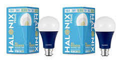 Halonix All Rounder Base B22 15W, 8W, 0.5Watts Multi Wattage Adjustable Light LED Bulb (Pack of 2, White & Yellow)