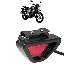 Autokraftz 12 Led Triangle Strobe Rear Bumper Brake Stop Light Tail Lamp for Royal Enfield Thunderbird 500
