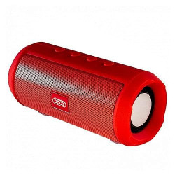 XO F23 Multifunction Wireless Bluetooth Speaker with Passive Radiator, Hi Fi Powerful Bass Sound, Long Battery Life, Bluetooth 5.0, Up to 5hrs Playtime & in-Built Mic  Red
