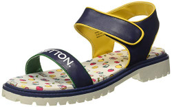 United Colors of Benetton Unisex's Navy Blue Sandals-5 UK(38 EU) (19P8SAND1137I_901)
