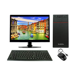 Gandiva Professional CI31ST Desktop Computer(i3-1st Gen CPU/H55 Board/4GB RAM/120GB SSD+500GB HDD/USB Keyboard and Mouse/WiFi/Windows 10 & Ms Office(Trial Version)/Free Antivirus) (15.6 inch Monitor)