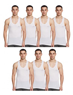 Dollar Pack of 7 Lehar Mens White Vest