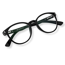 Aferelle  Unisex Zero Power Blue Cut Computer Glasses | Help Better Sleep Pattern| Gaming Glasses | Anti Glare, | UV Protection Specs TV | Men & Women | Columbia Resin CR Lens |Round| Medium