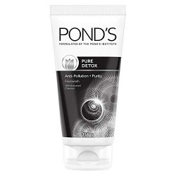 Pond's Pure Detox Anti-Pollution Purity Face Wash With Activated Charcoal Deep Cleans Impurities Dirt And Pollution For 2X Brighter Glowing Skin,150 g