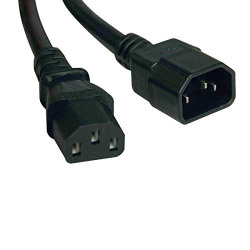 BigPlayer Computer Power Extension Cable Cord 1.5 Meters- Black
