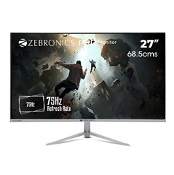 (Refurbished) Zebronics ZEB-A27FHD Ultra Slim LED Monitor with 68.5cm (27) Wide Screen, Full HD 1920x10