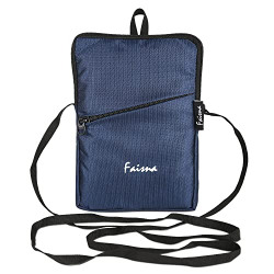 Faisna Small Cross Body Travel Mobile Pouch Sling Messenger Bag for Women (Navy Blue)