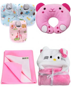 First Kick New Born Baby Gift Set Combo Pack for Baby Boys and Baby Girls Pack of 6 Pcs