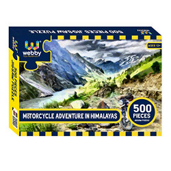 Webby Motorcycle Adventure in Himalayas Jigsaw Puzzle, 500 Pieces