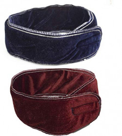 AASA Velvet Facial Headbands Makeup Headband For Unisex Set Of 2Pcs(Multicolor)