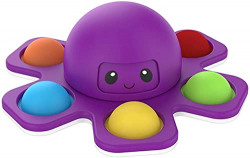 ZLYMO Octopus Pop Iit Fidget Toy, Rainbow pop it, Push pop Bubble Fidget Toy ( Face Changing Octopus)