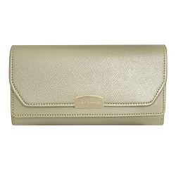Lino Perros Women Golden Double Flap Wallet