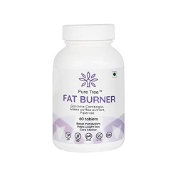 Pure Tree Fat Burner Garcinia Cambogia with Green Coffee Extract and Piperine 500 mg 60 Tablets