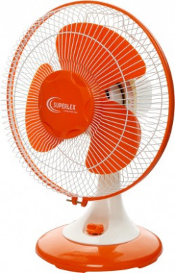 SUPERLEX Diamond STF04 300 mm Ultra High Speed 3 Blade Table Fan(Orange, Pack of 1)