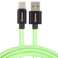 PremiumAV Durable Rugged Extra Tough Unbreakable Braided Micro USB Cable 1.5 Meter (Green)