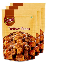 Nurito Premium Dates (Yellow Dates/ Khajoor, 600g)
