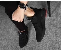 aadi Running Shoes For Men(Black)
