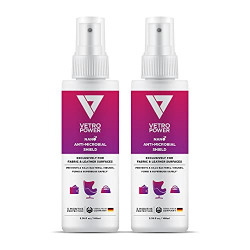 Vetro Power Nanotechnology Anti-Microbial Shield | Fabric & Leather Surface Continuous Disinfectant Spray | Prevents & Continuously Kills 99.99% Bacteria, Viruses |Pack of 2