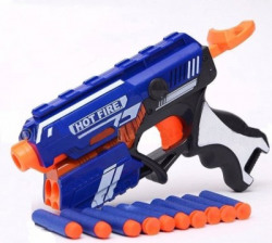 A R ENTERPRISES Toy Gun With 10 Safe Darts For Kids Guns & Darts(Blue)