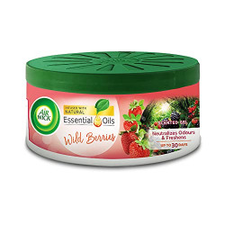 Airwick Air Freshener Gel Can, Mixed Berries, 70gm | Car Freshener and Room Freshener