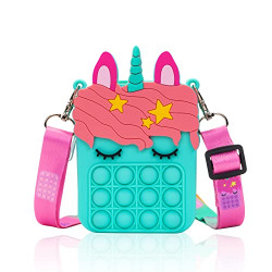 Pop Purse Bag for Girls (Blue)