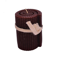 Scrafts Round Texture - Candle (H-4", Clear)