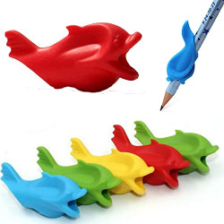 House Tools Pencil Holder for Posture Correction,Pencil grip fish, Writing Aid to Improve Handwriting, Gripper Set for Kids, Soft, Non-Toxic