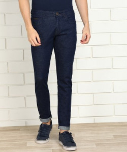 PROVOGUE Slim Men Dark Blue Jeans