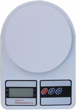 Pristyn care Digital Kitchen Weighing Machine Multipurpose Electronic Weight Scale with Backlit LCD Display for Measuring Food, Cake, Vegetable, Fruit Weighing Scale(White)