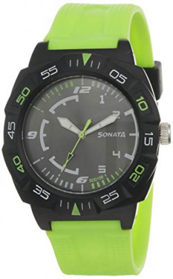 Sonata Grey Dial Men's Watch -NM77008PP03W / NL77008PP03W