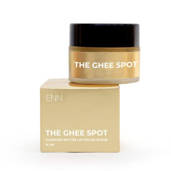 ENN The Ghee Spot- Ghee Lip Polish Scrub | Lightening | Ultra Hydrating | Removes Dead Skin Cells | Shea Butter | Almond Oil | Vitamin E | Natural | For Women & Men| 15gm