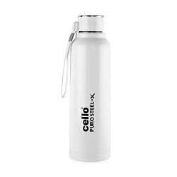 CELLO Puro Steel-X Benz 900 | Leak Proof Steel Outer Plastic Water Bottle