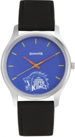 SONATA 77082SL06 Chennai Super Kings Analog Watch  - For Men
