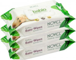 NOVEL Baby Wipes 80 Sheets pack of 3/with Lid(240 Wipes)