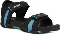 CAMPUS Boys Velcro Sports Sandals(Black)