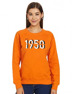 Amazon Brand - Symbol Women's Cotton Crew Neck Sweatshirts (SYM AW20SW-VR07_Camel_X-Small_Camel_XS)