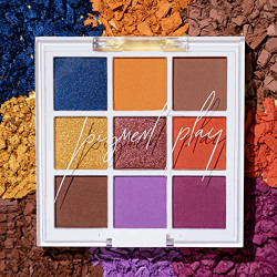 Pigment Play Playground Hero Shadow Palette 9 curated different shades,Matte,Pigmented shades,Shimmer Foils eyeshadow- Golden Lilac Fields, 9gms (Multi)