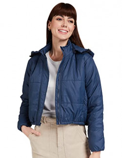 Amazon Brand - Symbol Women's Quilted (AW19KJ004_Light Navy_XL)