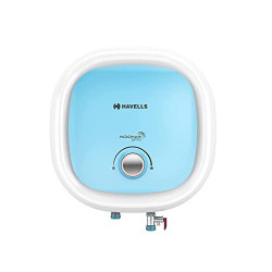 Havells Adonia Spin 15 Litre Storage Water Heater(Geyser)| Temperature Sensing LED Knob| Glass Coated Anti Rust Tank| Warranty:7 Year on Tank| With Shock Safe Plug | Free Installation & Flexi Pipes