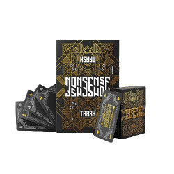 Nonsense Taash - The Black Edition (Pack of 2), Deck of Waterproof Cards, Flexible PVC Plastic Gold Foiled Playing Cards, Premium Poker Cards
