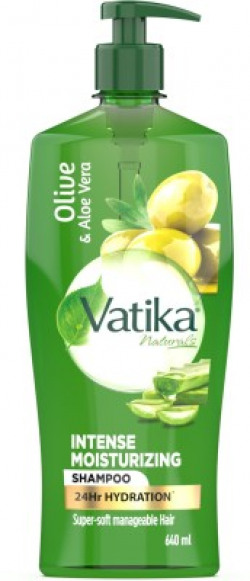 DABUR VATIKA Intense Moisturizing, Olive & Aloe Vera| 24 Hour Hydration| No Paraben(640 ml)