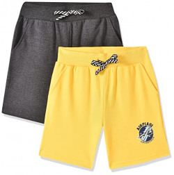 Amazon Brand - Symbol Boy's Shorts (SS21-SM-BSHO-PO2-053_Multi 1_5-6 Years)