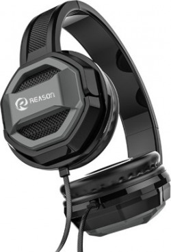 reason GH-208, Wired Gaming Headphones with Mic, Support Calling Wired Gaming Headset(Black, On the Ear)