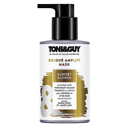 Toni&Guy Colour Amplify Hair Mask Sunset Blonde with UV Filter & Argan Oil for Color Treated Hair, Gives Colour Boost & Shine to Natural & Dyed Hair, Keeps Hair Colour Refreshed for Longer Period, 200 ml