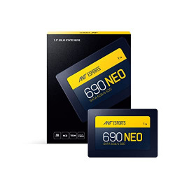 Ant Esports 690 Neo Sata 2.5" 1TB Internal Solid State Drive/SSD with SATA III Interface, 6Gb/s, Fast Performance, Read/Write - 530/475 MB/s, with Quad Channel Controller compatible with PC and LAPTOP