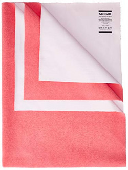 Amazon Brand - Solimo Baby Water Resistant Dry Sheet, Medium, 100cm x 70cm, Dark Pink